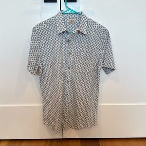 Faherty Breeze Men’s Vacation Hemp Button Up Shirt Size Medium